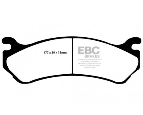 Brake Pad Set, disc brake Yellowstuff DP41304R EBC, Image 6