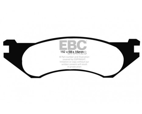 Brake Pad Set, disc brake Yellowstuff DP41306R EBC, Image 5