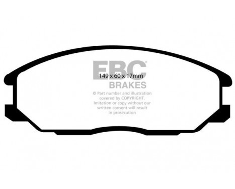 Brake Pad Set, disc brake Yellowstuff DP41332R EBC, Image 5