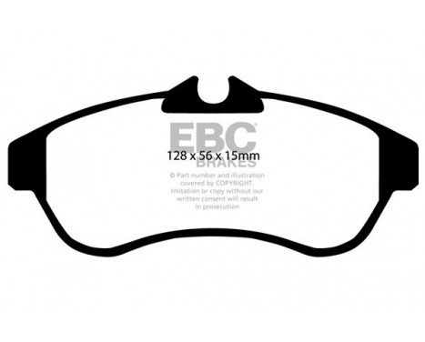 Brake Pad Set, disc brake Yellowstuff DP41435R EBC, Image 5