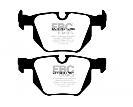 Brake Pad Set, disc brake Yellowstuff DP41494R EBC, Image 5