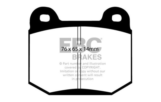 Brake Pad Set, disc brake Yellowstuff DP41538R EBC, Image 5