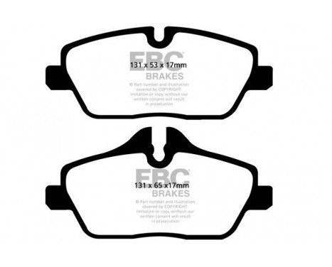 Brake Pad Set, disc brake Yellowstuff DP41578R EBC, Image 5