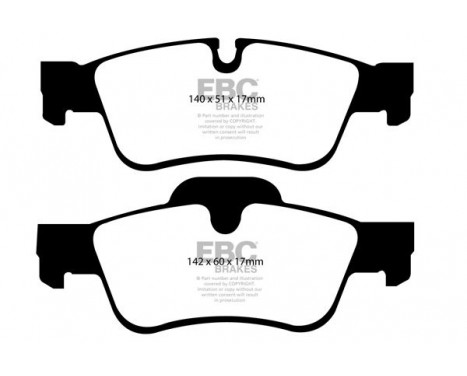 Brake Pad Set, disc brake Yellowstuff DP41593R EBC, Image 5