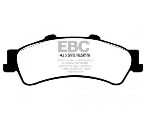 Brake Pad Set, disc brake Yellowstuff DP41630R EBC, Image 5