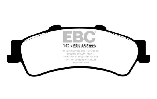 Brake Pad Set, disc brake Yellowstuff DP41630R EBC, Image 5