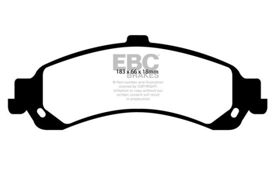 Brake Pad Set, disc brake Yellowstuff DP41635R EBC, Image 5