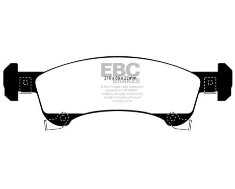 Brake Pad Set, disc brake Yellowstuff DP41651R EBC, Image 5