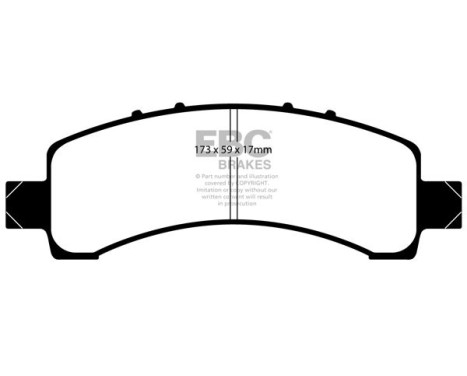Brake Pad Set, disc brake Yellowstuff DP41667R EBC, Image 5