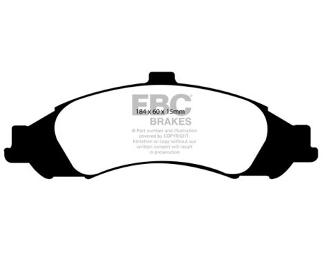 Brake Pad Set, disc brake Yellowstuff DP41721R EBC, Image 5
