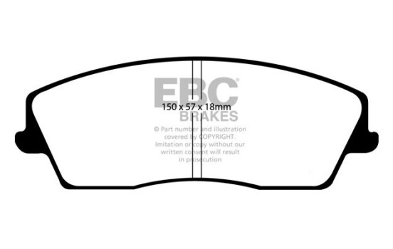 Brake Pad Set, disc brake Yellowstuff DP41723R EBC, Image 5