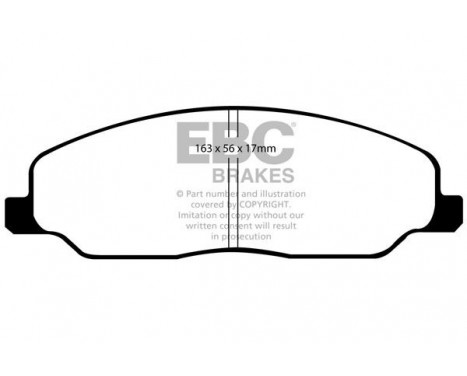 Brake Pad Set, disc brake Yellowstuff DP41740R EBC, Image 5