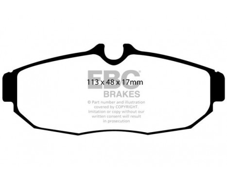 Brake Pad Set, disc brake Yellowstuff DP41741R EBC, Image 5