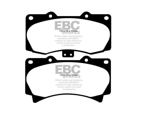 Brake Pad Set, disc brake Yellowstuff DP41759R EBC, Image 5