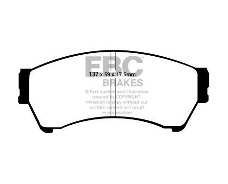 Brake Pad Set, disc brake Yellowstuff DP41765/2R EBC, Image 5