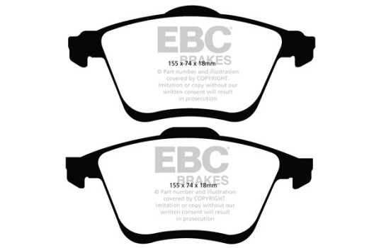 Brake Pad Set, disc brake Yellowstuff DP41773R EBC, Image 5