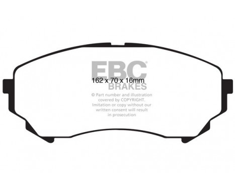 Brake Pad Set, disc brake Yellowstuff DP41828R EBC, Image 5