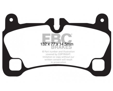 Brake Pad Set, disc brake Yellowstuff DP41836R EBC, Image 5