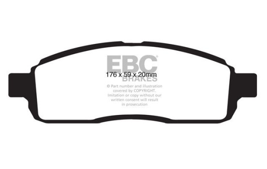 Brake Pad Set, disc brake Yellowstuff DP41843R EBC, Image 5