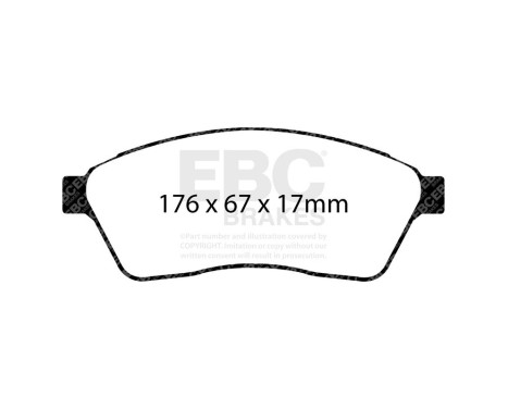 Brake Pad Set, disc brake Yellowstuff DP41859R EBC, Image 7