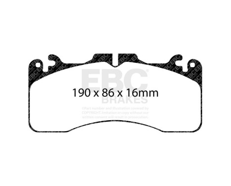 Brake Pad Set, disc brake Yellowstuff DP41867R EBC, Image 7