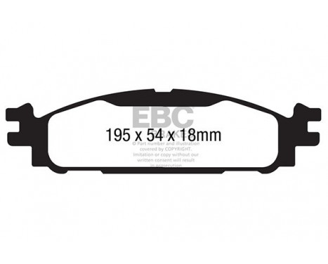 Brake Pad Set, disc brake Yellowstuff DP41873R EBC, Image 5