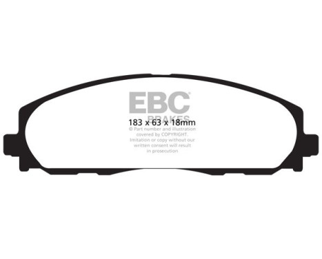 Brake Pad Set, disc brake Yellowstuff DP41888R EBC, Image 5