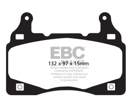Brake Pad Set, disc brake Yellowstuff DP41895R EBC, Image 5
