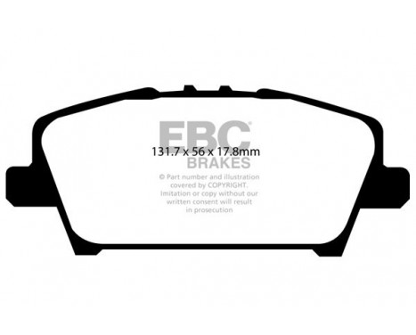 Brake Pad Set, disc brake Yellowstuff DP41901R EBC, Image 5