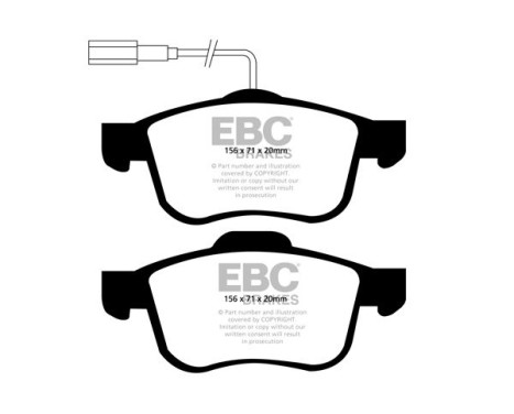 Brake Pad Set, disc brake Yellowstuff DP41904R EBC, Image 5