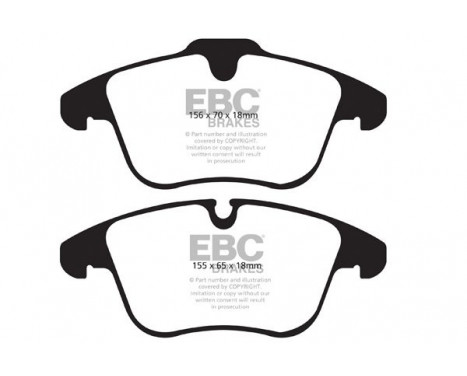 Brake Pad Set, disc brake Yellowstuff DP41911R EBC, Image 5