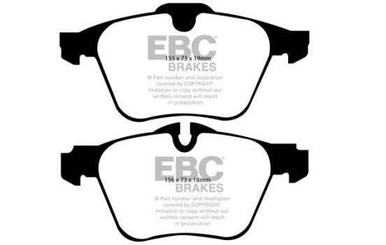 Brake Pad Set, disc brake Yellowstuff DP41912R EBC, Image 5