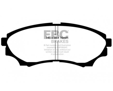 Brake Pad Set, disc brake Yellowstuff DP41921R EBC, Image 5