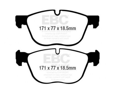 Brake Pad Set, disc brake Yellowstuff DP41938R EBC, Image 5
