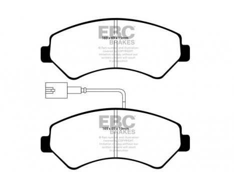 Brake Pad Set, disc brake Yellowstuff DP41969R EBC, Image 5
