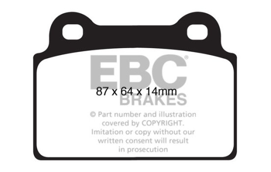 Brake Pad Set, disc brake Yellowstuff DP41985R EBC, Image 5