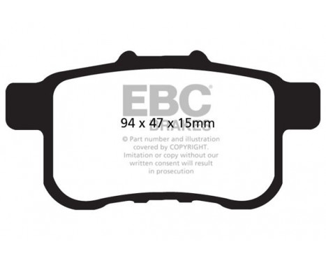 Brake Pad Set, disc brake Yellowstuff DP41987R EBC, Image 5