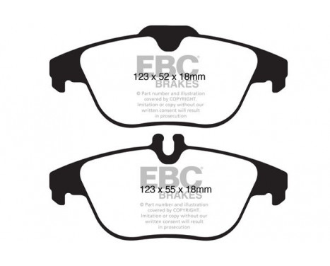 Brake Pad Set, disc brake Yellowstuff DP41990R EBC, Image 5