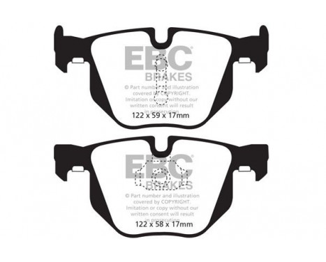 Brake Pad Set, disc brake Yellowstuff DP42009R EBC, Image 5