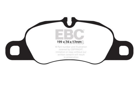 Brake Pad Set, disc brake Yellowstuff DP42057R EBC, Image 5
