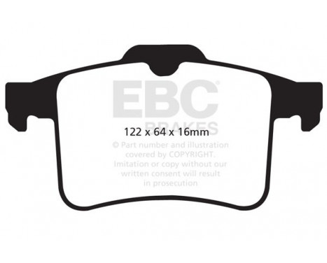 Brake Pad Set, disc brake Yellowstuff DP42059R EBC, Image 5