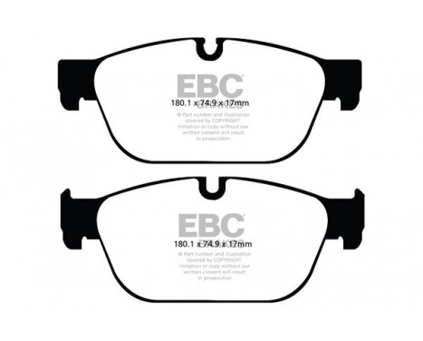 Brake Pad Set, disc brake Yellowstuff DP42092R EBC, Image 5