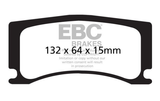 Brake Pad Set, disc brake Yellowstuff DP42112R EBC, Image 6