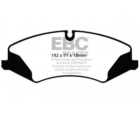 Brake Pad Set, disc brake Yellowstuff DP42123R EBC, Image 5