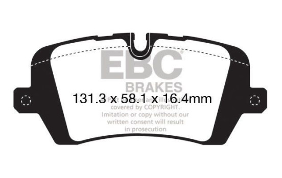 Brake Pad Set, disc brake Yellowstuff DP42161R EBC, Image 5