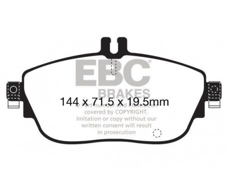 Brake Pad Set, disc brake Yellowstuff DP42165R EBC, Image 5