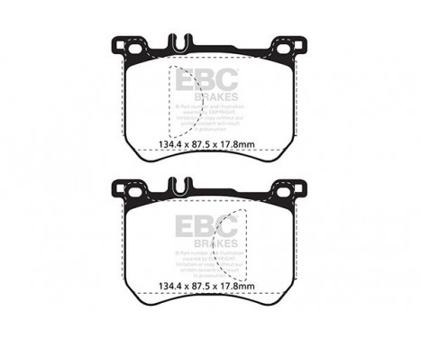 Brake Pad Set, disc brake Yellowstuff DP42179R EBC, Image 5