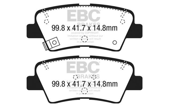 Brake Pad Set, disc brake Yellowstuff DP42188R EBC, Image 5
