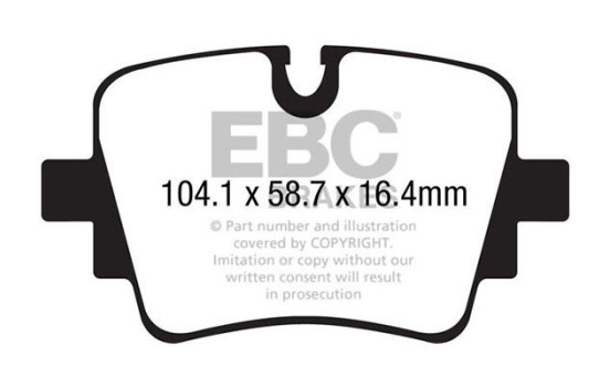 Brake Pad Set, disc brake Yellowstuff DP42190R EBC, Image 5