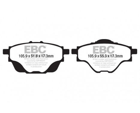 Brake Pad Set, disc brake Yellowstuff DP42197R EBC, Image 5